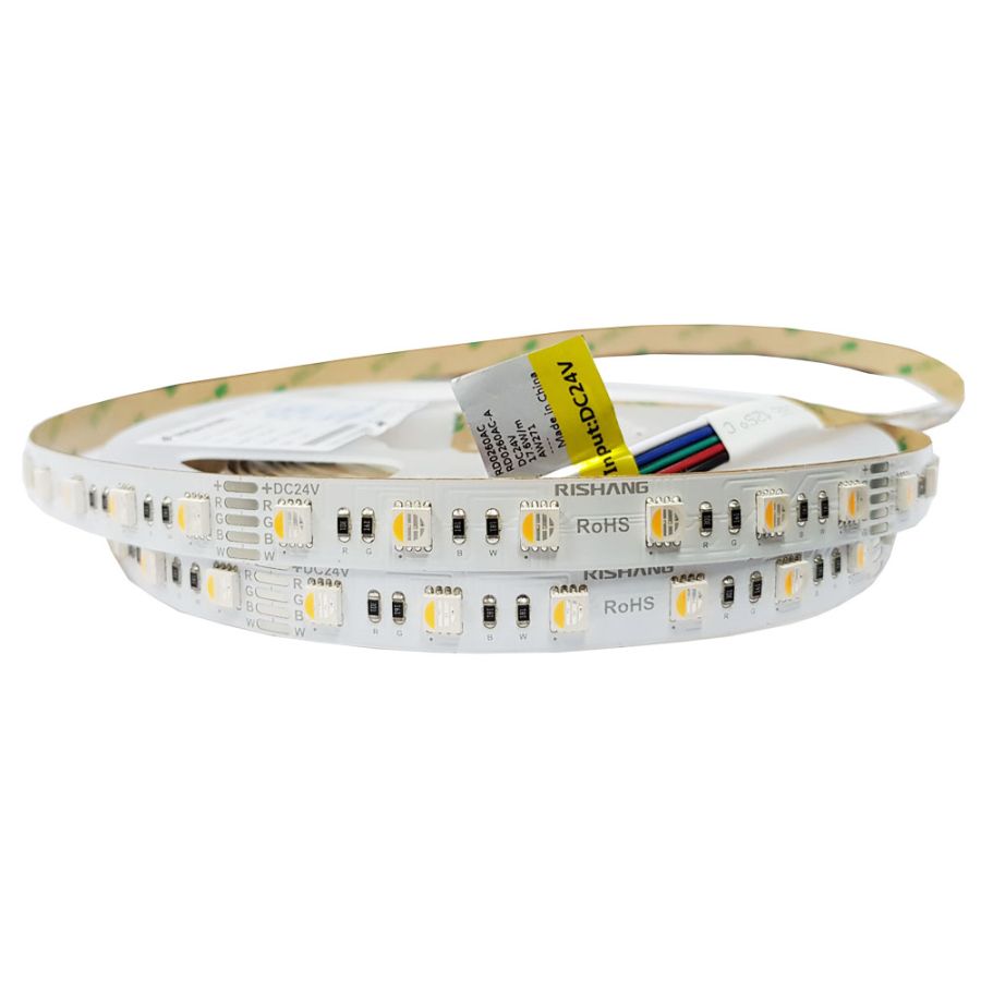 Лед стрічка RISHANG 24В 5050-60 17,6Вт 946Лм RD0260AC-A RGB та 2700K IP20