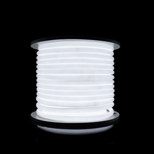 Светодиодный неон PROLUM™ Круглый D15, IP68, 220V, Series "RN", Белый, PRO