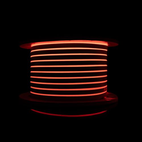 Світлодіодний неон PROLUM™ 8x16, IP68, 12V, Series "SF", Червоний, PRO