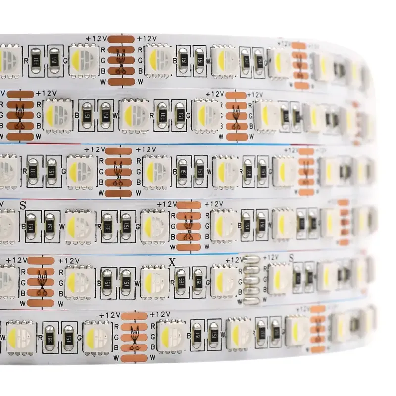 Світлодіодна LED стрічка PROLUM™ 12V; 5050\60; IP20; Series "PRO", RGB + W