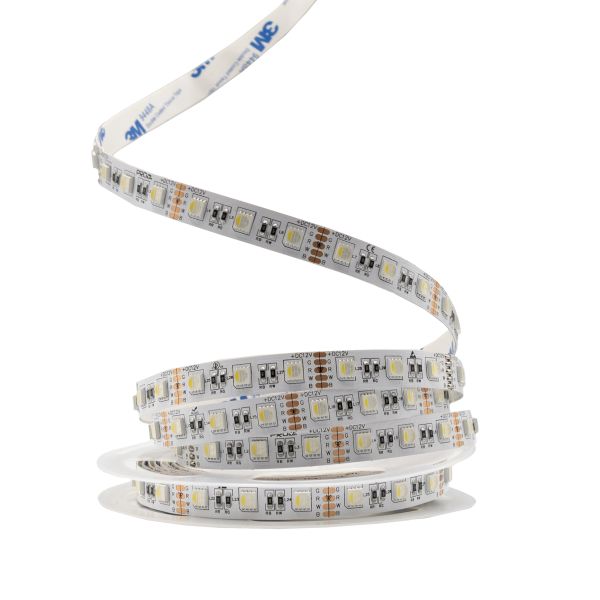 LED лента 12В 5050-60 17Вт PRO RGB + W 5500-6000К IP20