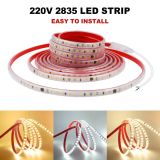 Світлодіодна LED стрічка PROLUM™ 220V; 2835\120; IP67; 9.5ММ; Series "S", Білий (5500-6000К)