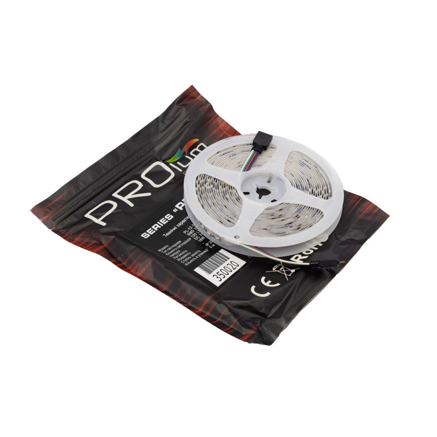 Світлодіодна LED стрічка PROLUM™ 24V; 3535\120; IP20; Series "PRO", RGB