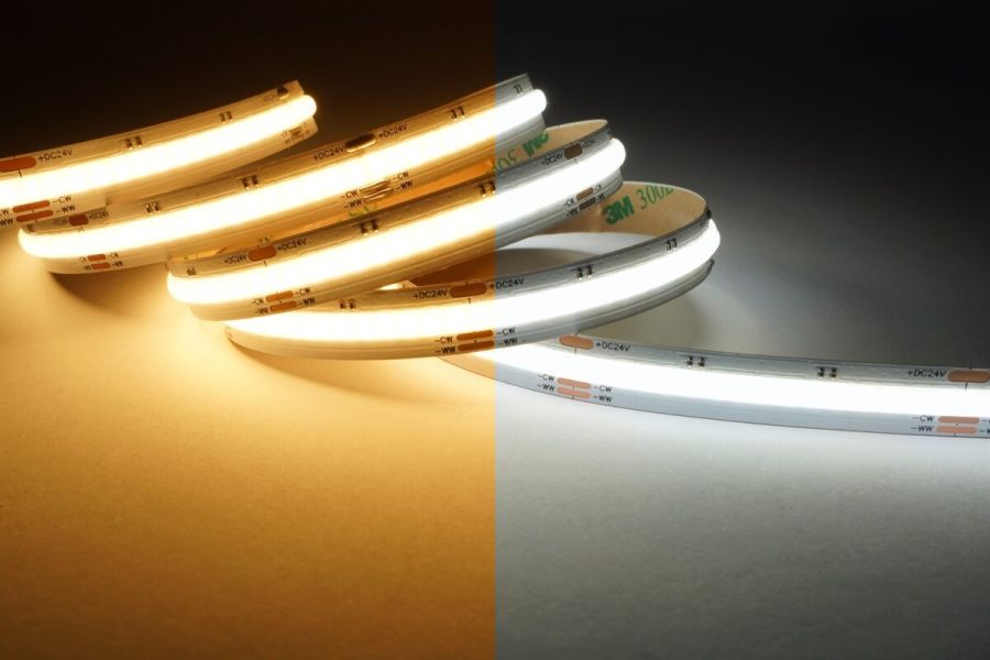 Світлодіодна LED стрічка PROLUM™ 24V; COB; 640LED; IP20; Series "SG" Білий+Тепло-Білий (2700-6500K)