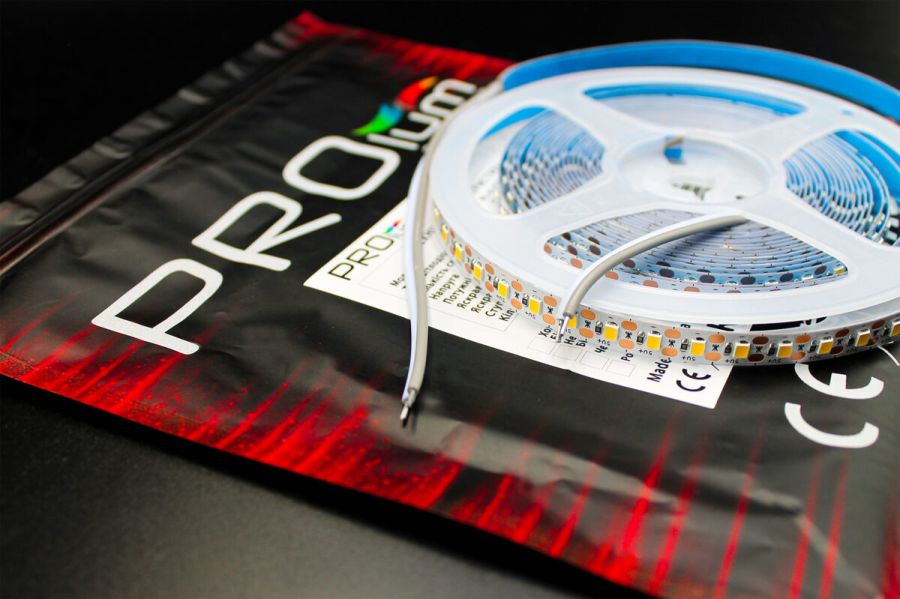 Світлодіодна LED стрічка PROLUM™ 5V; 2835\120; IP20; Series "S", Тепло-Білий (2800-3200K)