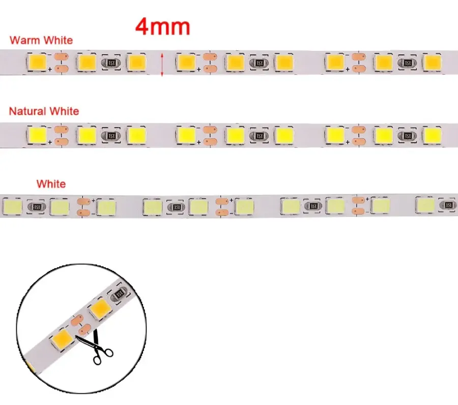 Лед стрічка LED TECH 12В 2835-120-4 9,6Вт 1100Лм 4200К IP20