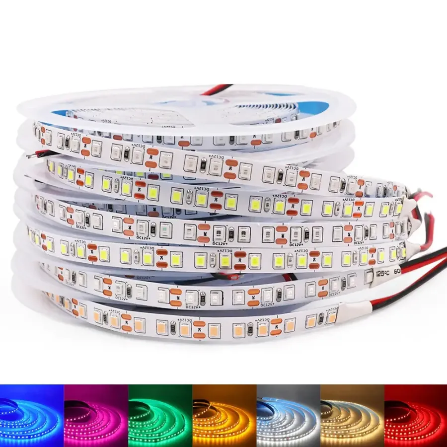 LED лента 12В 2835-120 12Вт Красный RED IP20