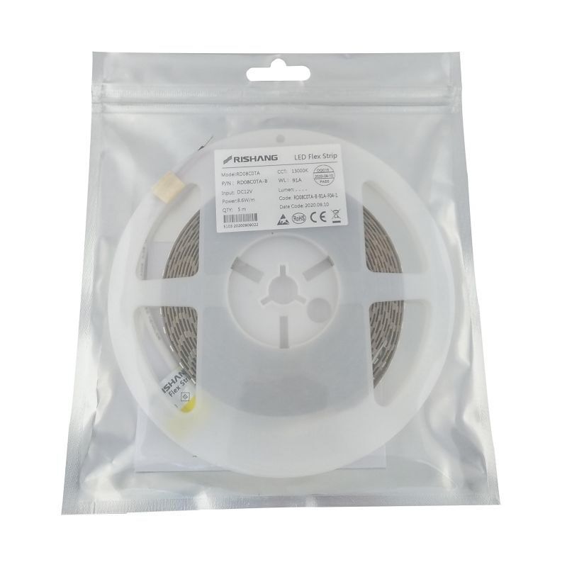 LED лента 12В 2835-120 8,6Вт 810Лм RD08C0TA-B 13000K IP33 CRI80