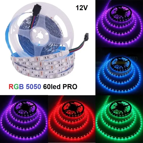 Лед стрічка LED TECH 12В 5050-60-10 15Вт RGB IP20