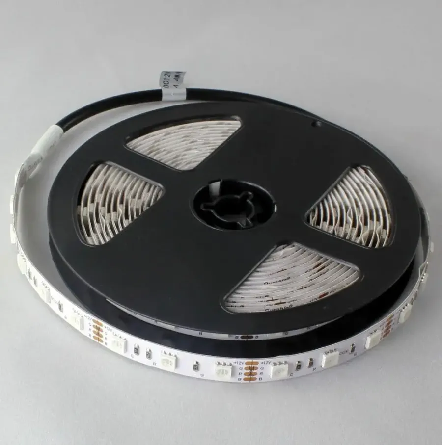 Лед стрічка RISHANG 12В 5050-60 14.4Вт R6060AQ RGB IP65