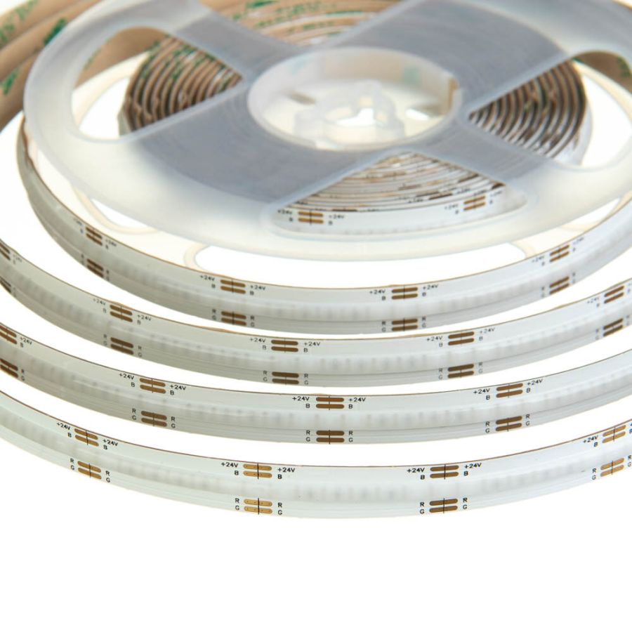 Лед стрічка AVT 24В AVT-672-RGB-СОВ-14W-24 14Вт 1300Лм RGB IP20