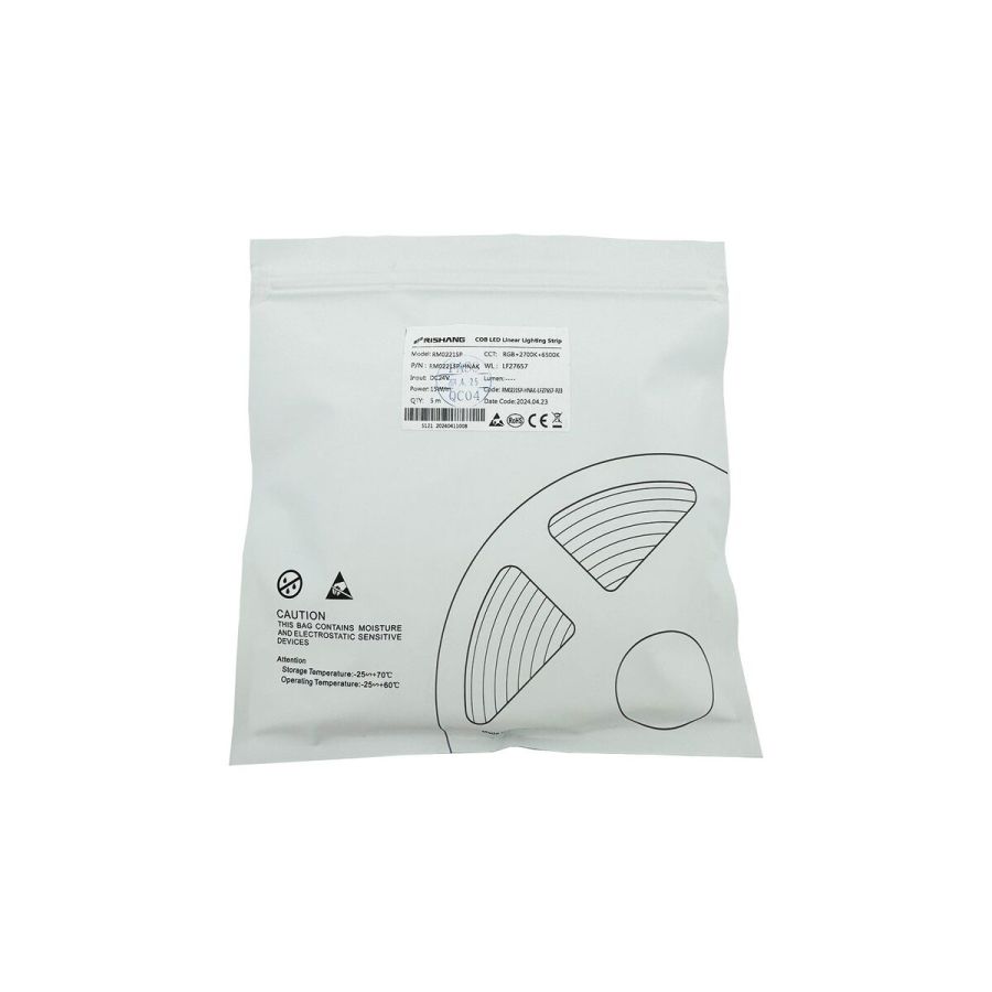 Лед стрічка RISHANG 24В COB-560 15Вт 822Лм RM0221SP-HNAK RGB + CCT WW-CWd від 2700К до 6500К CRI80 IP20