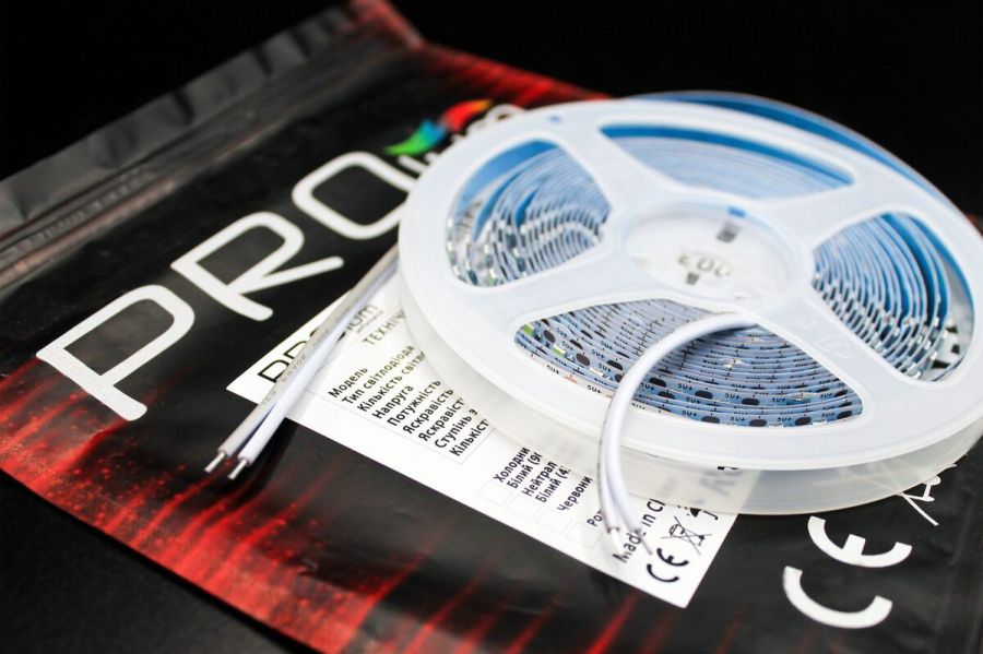 Світлодіодна LED стрічка PROLUM™ 5V; 2835\120; IP20; Series "S", Білий (5500-6000К)