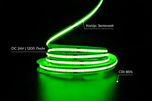 LED лента 24В СОВ-320 8Вт PRO Зеленый IP20