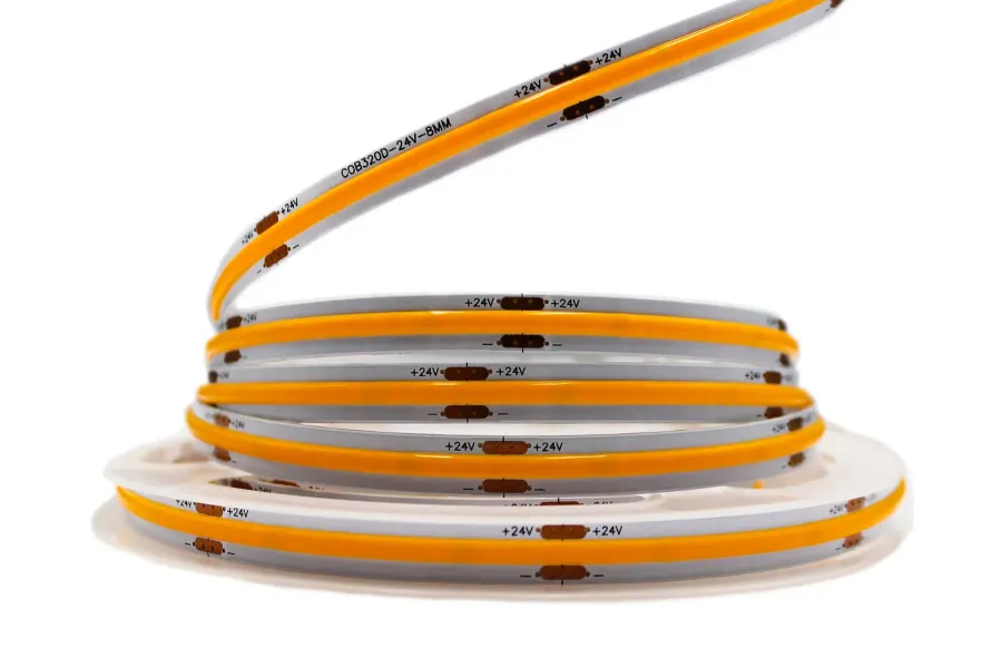 Світлодіодна LED стрічка PROLUM™ 24V; СОВ; 320; LED; IP20; Series "PRO", Жовтий
