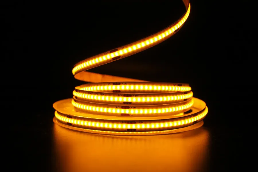 Світлодіодна LED стрічка PROLUM™ 24V; СОВ; 320; LED; IP20; Series "PRO", Жовтий
