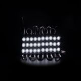 Світлодіодний модуль PROLUM V1, SMD2835, 3LED, 12V, 0.72W, З лінзою, Білий