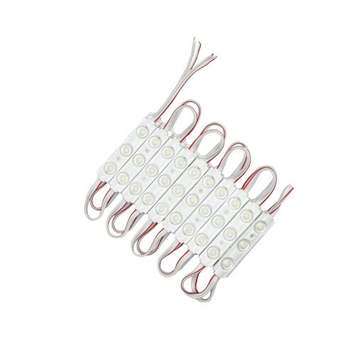 Світлодіодний модуль PROLUM V1, SMD2835, 3LED, 12V, 0.72W, З лінзою, Білий