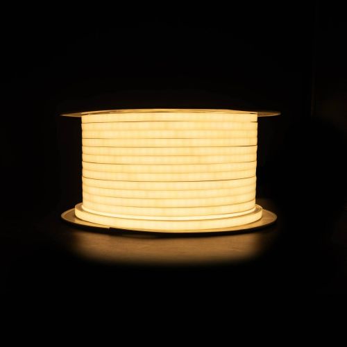 Светодиодный неон PROLUM™ 10x10, IP68, 220V, Series "TL", PRO, Теплый-Белый