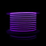 Світлодіодний неон PROLUM™ 8x16, IP68, 12V, Series "LF", Фіолетовий, PRO