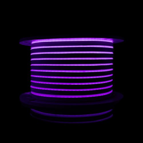 Светодиодный неон PROLUM™ 8x16, IP68, 12V, Series "LF", Фиолетовый, PRO