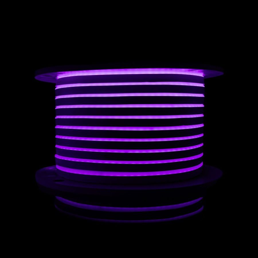 Світлодіодний неон PROLUM™ 8x16, IP68, 12V, Series "LF", Фіолетовий, PRO