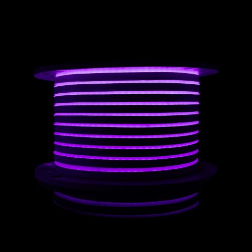 Светодиодный неон PROLUM™ 8x16, IP68, 12V, Series "LF", Фиолетовый, PRO