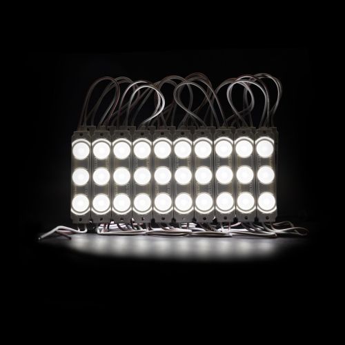 Светодиодный модуль PROLUM V2, SMD2835, 3LED, 12V, 1.5W, С линзой, Белый