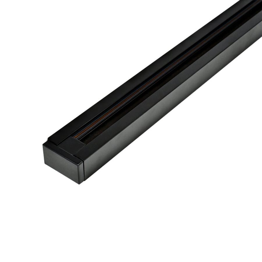 Трековий шинопровід PROLUM™ M27; 220V; Накладний \ Підвісний  - P27; Чорний 1М