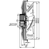 Вентилятор осевой EC MaEr PMSWF112L60-570N-500