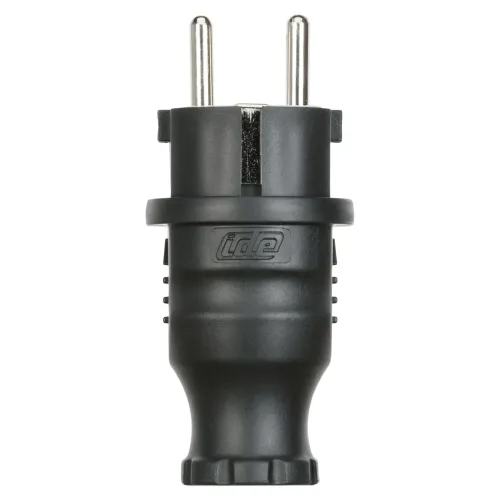 Вилка кабельна SCHUKO 16A 250В 2P+E IP44 IDE Чорний
