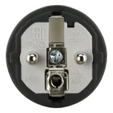 Вилка кабельная SCHUKO 16A 250В 2P+E IP44 IDE Черный