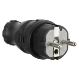 Вилка кабельная SCHUKO 16A 250В 2P+E IP44 IDE Черный