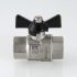 VT.317.N.04 Кран кульовий PERFECT, рукоятка метелик 1/2" внутр-внутр різ.