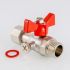 VT.806.N.04 Кран шаровый для подключения манометра, 1/2"нар -1/2"внутренняя резьба