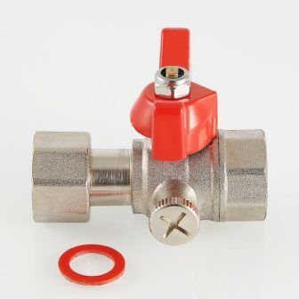 VT.807.N.04 Кран шаровый для подключения манометра, 1/2"