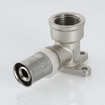 VTm.254 Кутовий прес-фітінг с кріпленням 16x1/2" 10шт
