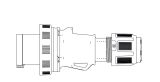 Вилка кабельна Famatel 3P+E+N, 63A, 400В, IP67