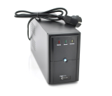 Источник бесперебойного питания (ИБП) Ritar E-RTM850 (510W) ELF-L, LED, AVR, 2st, 2xSCHUKO socket, 1x12V9Ah, metal Case Q4 (370*130*210) 5,8кг (310*85*140)