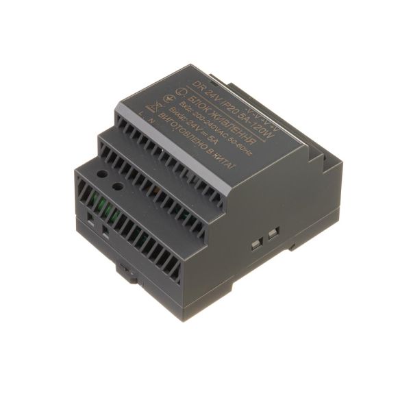 Блок живлення AVT 24В 120Вт 5А IP20 DR на DIN-рейку