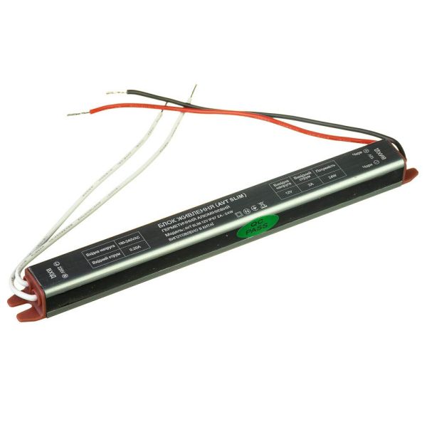 Блок живлення AVT 12В 2А 24Вт IP67 Stick мет. герм.