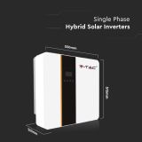 Гібридний однофазний інвертор 5 кВт V-TAC VT-6607103 HYBRID INVERTER IP65