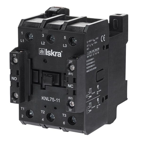 Контактор KNL75-11 75А 220/240 В 50/60 Гц (30051103000)