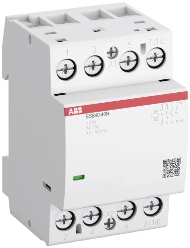 Контактор ESB40-31N-06 Installation Contactor 40А, 4Р, 3НO+1НЗ, 230V АC/DC