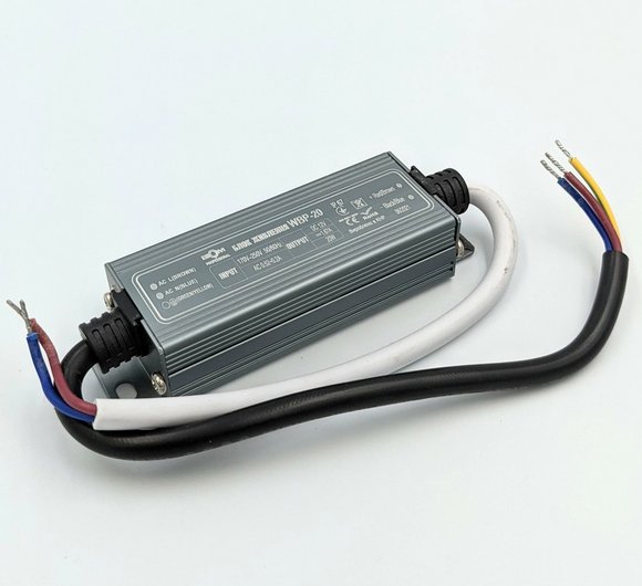 Блок живлення BIOM 12В 20Вт 1,66А IP67 WBP-20-12 мет. герм.