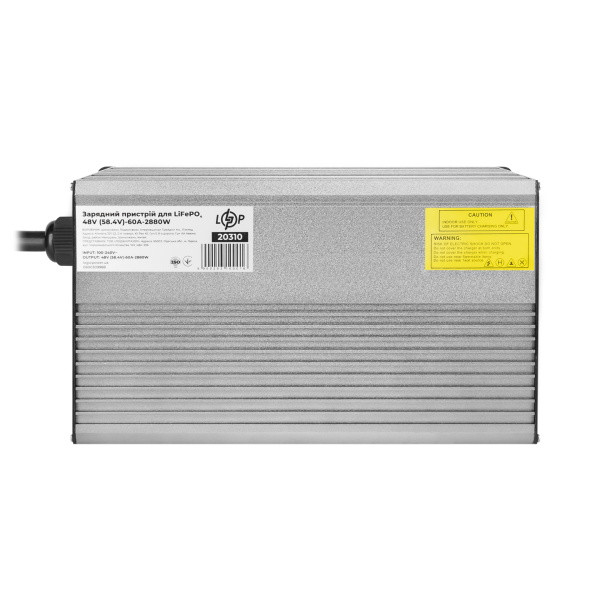 20310 Зарядное устройство для аккумуляторов LiFePO4 48V (58.4V)-60A-2880W-LED