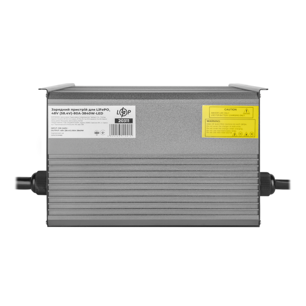 Зарядное устройство для аккумуляторов LiFePO4 48V (58.4V)-80A-3840W-LED