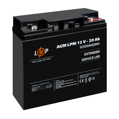 Аккумулятор AGM LPM 12V - 20 Ah под болт М5
