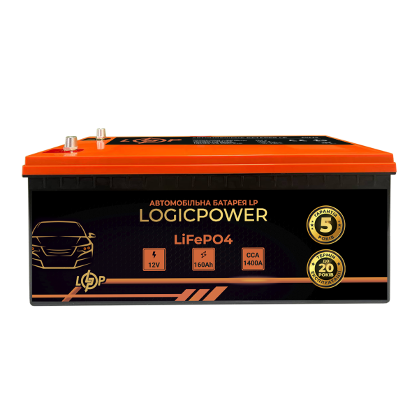 24773 Автомобільний літієвий акумулятор LP LiFePO4 24V - 160 Ah (+ праворуч) BMS 1400А