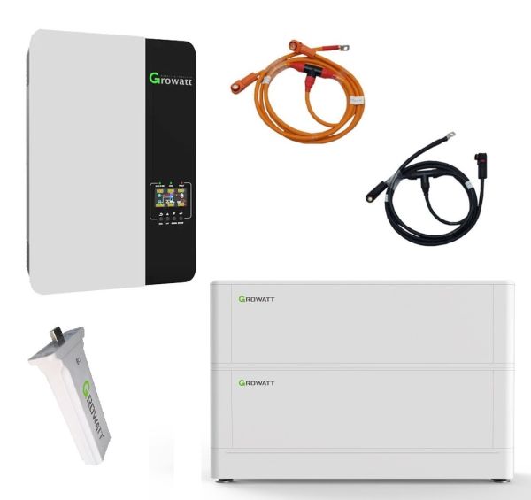 Комплект off-grid інвертор SPF5000 ES + 2 х акумуляторних батарей ARK 2.5L-C1 2,56 кВт*г (5,12 кВт*г)